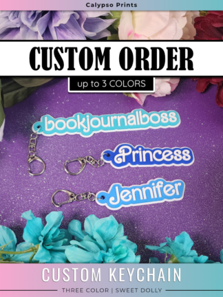 Custom 3 Color Keychain - Sweet Dolly