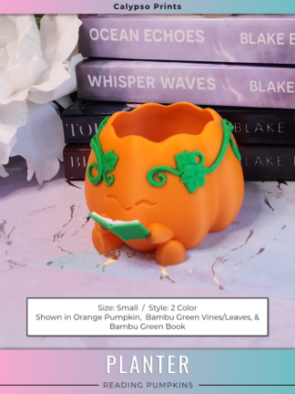 Planter - Reading Pumpkins - Two Colors